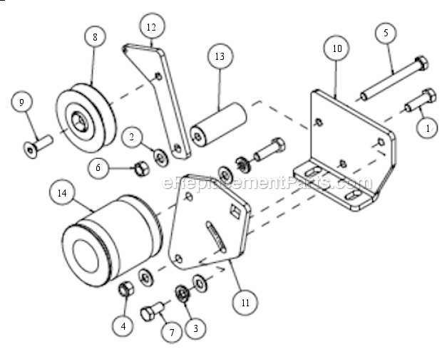 Page F Diagram and Parts List for MK-4036KB  MK Diamond Concrete Saw